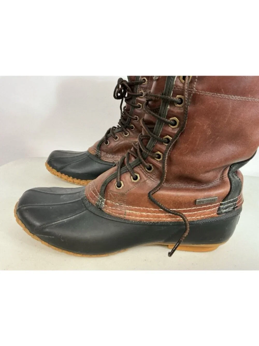 Bass Leather Duck Boots Insulated Retro Mens 9